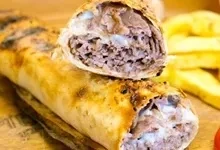 Fırında Kaşarlı Döner Dürüm