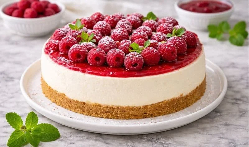 KIRMIZI MEYVELİ CEHEESECAKE