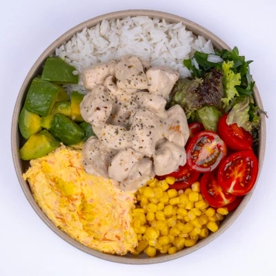 Kremalı Kekikli Tavuk Bowl